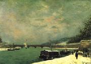 Paul Gauguin The Seine at the Pont d'Iena china oil painting reproduction